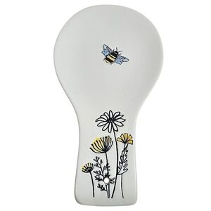 Spectrum Designz White Blue-Winged Bee Spoon Rest